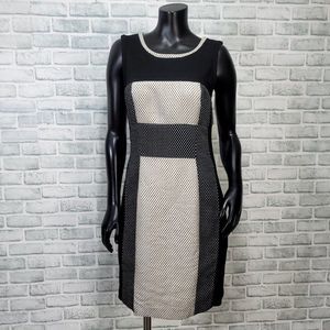 Anthropologie Yoana Baraschi Womens 10 Knit Polka‎ Dot Sheath Dress Sleeveless